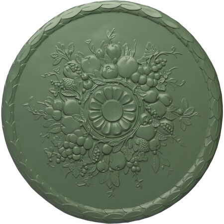 Ekena Millwork Anthony Harvest Ceiling Medallion (Fits Canopies up to 2 1/8"), 22 1/2"OD x 1 1/4"P, Athenian Green CM22ATAGF